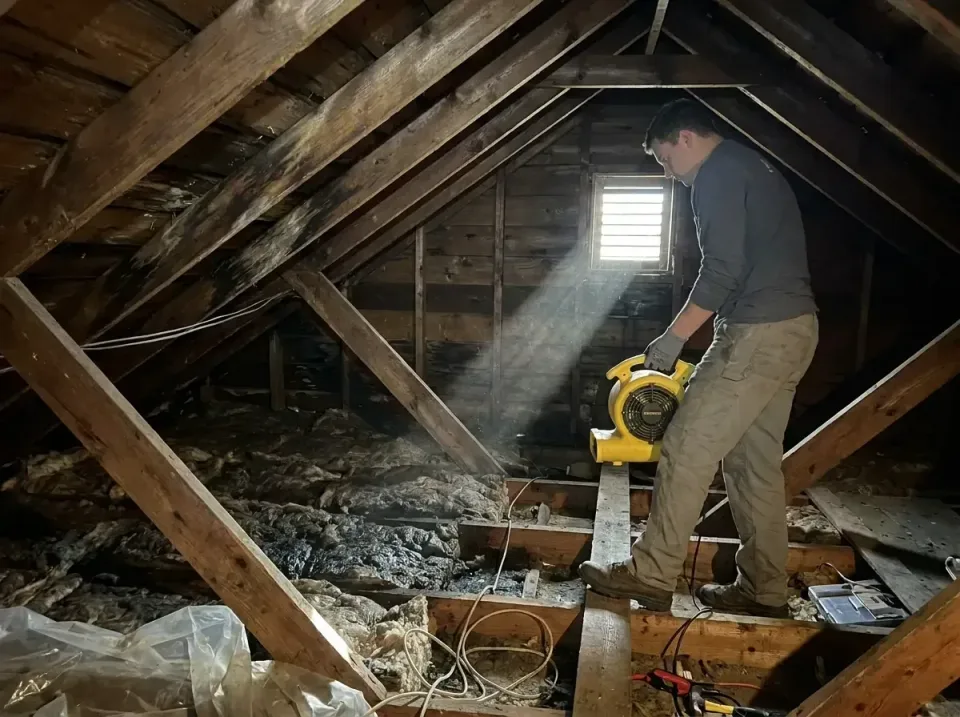 attic-water-damage-drying-proc-007 — frequently asked questions, Emergency Water Extraction & 24/7 Flood Response in St. Bon…
